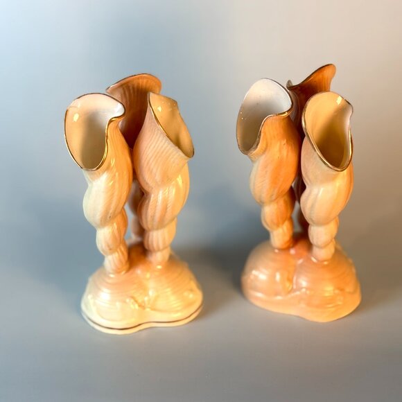 Royal Ivory Porcelain Deep Sea Sponge Sculptures Coastal or Nautical Home Decor - Picture 2 of 10